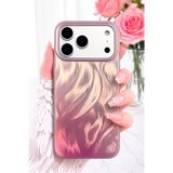 Fibaks iPhone 17 Pro Max Kılıf Hologramlı Rose Gold Işıltı Desenli Şeffaf Silikon | Içten Baskılı, Kamera Korumalı, Airbag Köşeli, Darbe Emici Premium Kapak Telefon Kılıfı