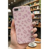 Fibaks iPhone 7 Plus/8 Plus Kılıf Pembe Leopar Desenli Ince Yumuşak Silikon - iPhone 7/8 Plus