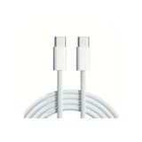 Fibaks iPhone Samsung Xiaomi Huawei Type-C to Type-C 60W 1M Halat Örgü Hızlı Şarj ve Data Kablosu