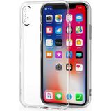 Fibaks iPhone X/XS Kılıf 3D kamera Korumalı Şeffaf Yumuşak Süper Silikon Kapak