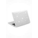 Fibaks Macbook Pro 14 M5 M1 M2 M3 M4 A3434 A2442 A2779 A3112 Kılıf Şeffaf Simli 360 Koruyucu Kapak
