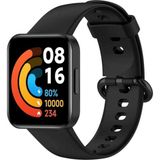 Fibaks Mi Watch Lite Kordon Akıllı Saat Bileklik Kordonu Silikon Kayış - Siyah