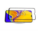 Fibaks Oppo A5S Tam Ekran Koruyucu Kırılmaz Cam 9H Temperli Koruma Dayanıklı 5D - Siyah