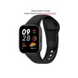 Fibaks Redmi Watch 3 Kordon Akıllı Saat Bileklik Kordonu Yumuşak Silikon Kayış