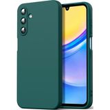 Fibaks Samsung Galaxy A16 Kılıf Kadife Lansman Soft Yumuşak Liquid Silikon Kamera Korumalı Kapak - Yeşil