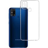 Fibaks Samsung Galaxy A21S Kılıf Şeffaf Esnek Ince Yumuşak Süper Silikon Kapak