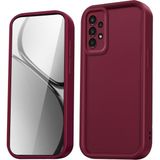 Fibaks Samsung Galaxy A23 Uyumlu Kılıf Kamera Korumalı Yumuşak Dokulu Darbe Emici Bordo Silikon Kapak - Mürdüm