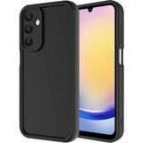 Fibaks Samsung Galaxy A25 Kılıf Kamera Korumalı Renkli Silikon Kapak - Siyah
