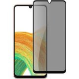 Fibaks Samsung Galaxy A25 Uyumlu Tam Kapatan Hayalet Gizlilik Filtreli Kırılmaz Tamperli Cam Ekran Koruyucu - Siyah