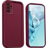 Fibaks Samsung Galaxy A32 Uyumlu Kılıf Kamera Korumalı Yumuşak Dokulu Darbe Emici Bordo Silikon Kapak - Galaxy A32 4G - Mürdüm