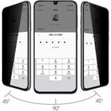 Fibaks Samsung Galaxy A35 / A55 Hayalet Ekran Koruyucu Tam Kapatan Gizlilik Privacy Temperli Cam - Siyah