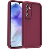 Fibaks Samsung Galaxy A35 Kılıf Kamera Korumalı Renkli Silikon Kapak - Mürdüm