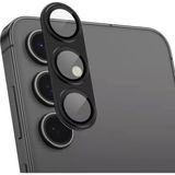 Fibaks Samsung Galaxy A36 Uyumlu Kamera Koruma Renkli Lens Koruyucu Temperli Cam Koruma - Siyah