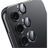 Fibaks Samsung Galaxy A55 Kamera Koruma Renkli Lens Koruyucu Temperli Cam Koruma - Siyah