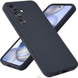 Fibaks Samsung Galaxy A56 Kılıf Kamera Çıkıntılı Içi Kadife Lansman Yumuşak Dokulu Silikon Kapak - Lacivert