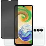 Fibaks Samsung Galaxy M34 Uyumlu Hayalet Ekran Koruyucu Tam Kapatan Gizli Tamperli Cam - Siyah