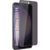 Fibaks Samsung Galaxy S23 Fe Uyumlu Hayalet Ekran Koruyucu Tam Kapatan Gizli Tamperli Cam - Siyah