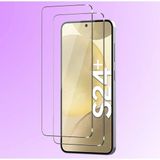 Fibaks Samsung Galaxy S24 Plus Ekran Koruyucu Kısa Temperli Sert Cam 9H Kırılmaz Cam Koruma Maxi - Şeffaf - Galaxy S24+
