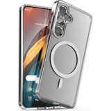 Fibaks Samsung Galaxy S25 Plus Kılıf Magsafe Wireless Kablosuz Şarj Destekli Sert Şeffaf Darbe Emici Kapak