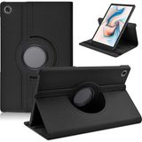 Fibaks Samsung Galaxy Tab A8 10.5 SM-X200 SM-X205 SM-X207 Kılıf A+ 360 Derece Dönebilen Standlı Tam Koruma Akıllı Kapak Tablet Kılıfı - Siyah