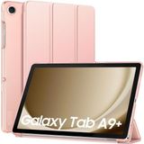 Fibaks Samsung Galaxy Tab A9+ Plus SM-X210 Uyumlu Smart Kapak Katlanabilir Koruyucu Kapak Tablet Kılıfı - Glx A9 Plus - Rose