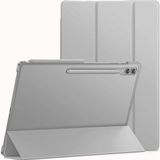 Fibaks Samsung Galaxy Tab S9 Fe Plus 12.4 Inch Uyumlu Smart Kapak Katlanabilir Koruyucu Kapak Tablet Kılıfı - Glx S9FE+ - Gri