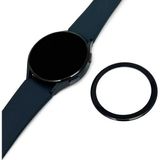 Fibaks Samsung Galaxy Watch 5 44MM Uyumlu Tam Kaplayan Ultra Ince Kavisli Siyah Çerçeveli Saat Ekran Koruyucu Pet - Galaxy 5 44mm