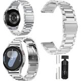 Fibaks Samsung Galaxy Watch 6 40MM Kordon Krd-04 Paslanmaz Çelik Baklalı Ayarlanabilir Kordon Krd-04 - Gümüş - Glx 6 40mm