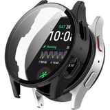 Fibaks Samsung Galaxy Watch Fe Uyumlu Kasa ve Ekran Koruyucu 360 Tam Koruma Kapak - Siyah
