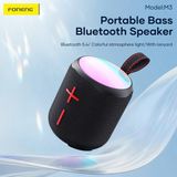 Fibaks Ses Bombası Bluetooth Hoparlör, 10W Güçlü Bas, Fm Radyo, Ipx5 Su Geçirmez, Renkli LED Işıklı, Askılı