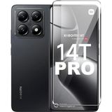 Fibaks Xiaomi Mi 14T Pro Uyumlu Tam Kapatan Tamperli Cam Ekran Koruyucu Kırılmaz Cam - Siyah