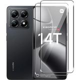 Fibaks Xiaomi Mi 14T Uyumlu Tam Kapatan Tamperli Cam Ekran Koruyucu Kırılmaz Cam - Siyah