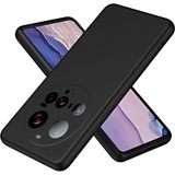 Fibaks Xiaomi Mi 15 Ultra Kılıf Kadife Lansman Soft Yumuşak Liquid Silikon Kamera Korumalı Kapak - Siyah