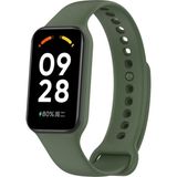 Fibaks Xiaomi Mi Band 8 Active Uyumlu Yüksek Kalite Silikon Kordon Kayış Akıllı Saat Kordon Bileklik - Yeşil