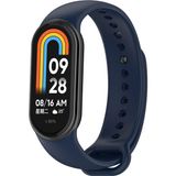 Fibaks Xiaomi Mi Band 8/9 Kordon Akıllı Bileklik Kordonu Klasik Renkli Silikon Kayış Bileklik - Lacivert