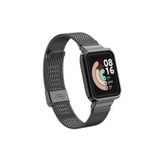 Fibaks Xiaomi Mi Watch Lite 2 Uyumlu Metal Işlemeli Paslanmaz Çelik Renkli Mıknatıslı Akıllı Saat Kordon