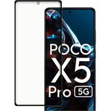 Fibaks Xiaomi Poco X5 Pro 5g Uyumlu Tam Kaplayan Tamperli Cam Ekran Koruyucu - Şeffaf