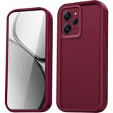 Fibaks Xiaomi Redmi 13 4g Uyumlu Kılıf Kamera Korumalı Yumuşak Dokulu Darbe Emici Bordo Silikon Kapak - Mürdüm