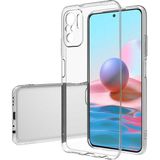 Fibaks Xiaomi Redmi Note 10S Kılıf Yumuşak Şeffaf Ince Esnek Renksiz Silikon Kapak