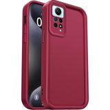 Fibaks Xiaomi Redmi Note 11 Pro&12 Pro 4g Kılıf Kamera Korumalı Yumuşak Dokulu Darbe Emici Bordo Silikon Kapak - Mürdüm