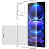 Fibaks Xiaomi Redmi Note 12 Pro 5g Kılıf Kamera Korumalı Renksiz Şeffaf Esnek Süper Silikon Kapak