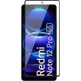 Fibaks Xiaomi Redmi Note 12 Pro Uyumlu Tam Kaplayan Tamperli Cam Ekran Koruyucu - Redmi Note 12 Pro 4G - Şeffaf
