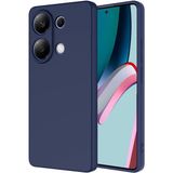 Fibaks Xiaomi Redmi Note 13 Pro 4g Kılıf Kadife Lansman Soft Yumuşak Liquid Silikon Kamera Korumalı Kapak - Lacivert