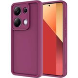 Fibaks Xiaomi Redmi Note 13 Pro 4g Kılıf Kamera Korumalı Renkli Silikon Kapak - Mürdüm