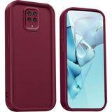 Fibaks Xiaomi Redmi Note 9 Pro - 9s Kılıf Kamera Korumalı Yumuşak Dokulu Darbe Emici Bordo Silikon Kapak - Redmi Note 9 Pro/9S - Mürdüm