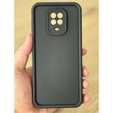 Fibaks Xiaomi Redmi Note 9s/9 Pro Kılıf Kamera Korumalı Yumuşak Dokulu Darbe Emici Siyah Silikon Kapak - Redmi Note 9 Pro