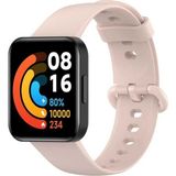 Fibaks Xiaomi Redmi Watch 2 Lite Uyumlu Kordon Akıllı Saat Bileklik Kordonu Silikon Kayış - Rose