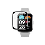 Fibaks Xiaomi Redmi Watch 3 Active Uyumlu Tam Kaplayan Kavisli Siyah Çerçeveli Ekran Koruyucu
