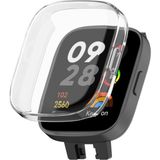 Fibaks Xiaomi Redmi Watch 3 Kılıf Kasa ve Ekran Koruyucu 360 Tam Koruma Kapak - Şeffaf - RM Watch 3
