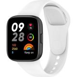 Fibaks Xiaomi Redmi Watch 3 Kordon Akıllı Saat Bileklik Kordonu Yumuşak Silikon Kayış - Beyaz - RM Watch 3